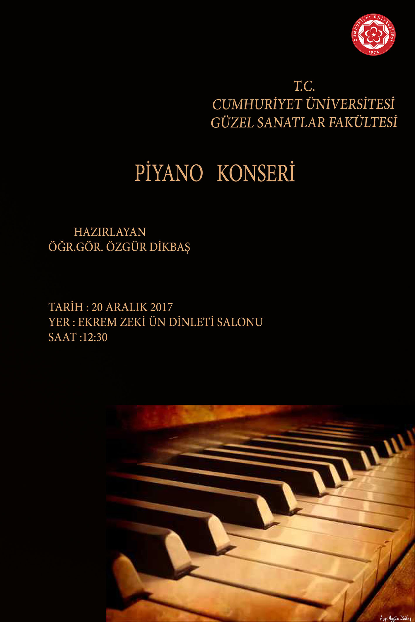 ÖZGÜR DİKBAŞ PİYANO KONSERİ